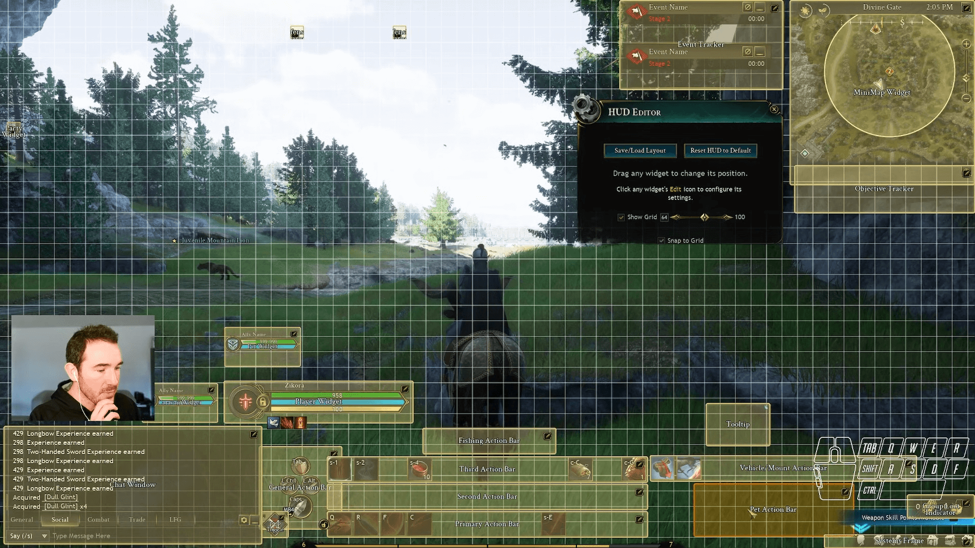 ashes of creation hud setting